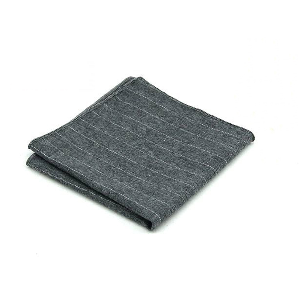 Huishi conjunto de cachecol, de alta qualidade, listrado, de bolso, algodão, quadrado, masculino, para negócios, lenços sólidos