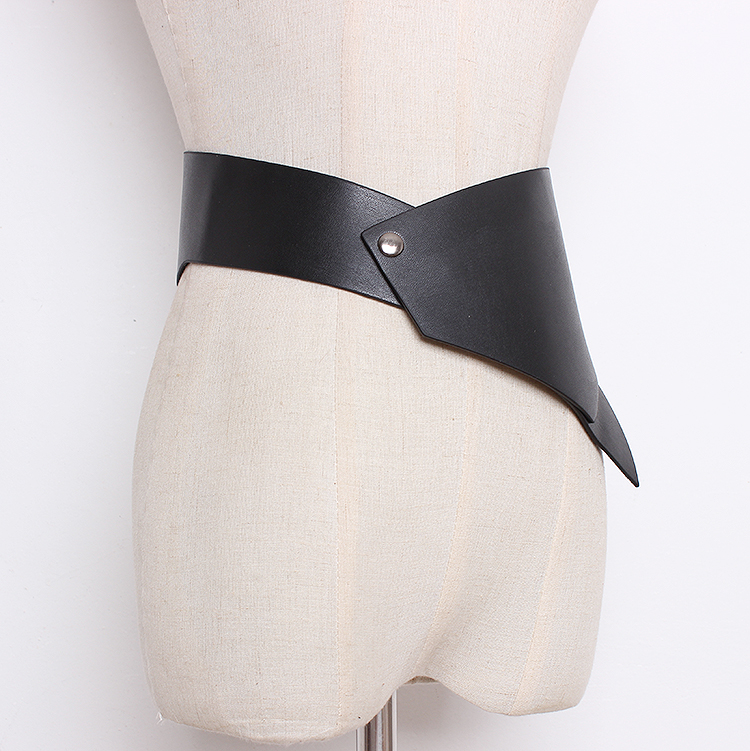 Fajas de cuero PU para mujer, corsés de moda de pasarela, cinturón ancho de decoración, vestido vintage, R1232