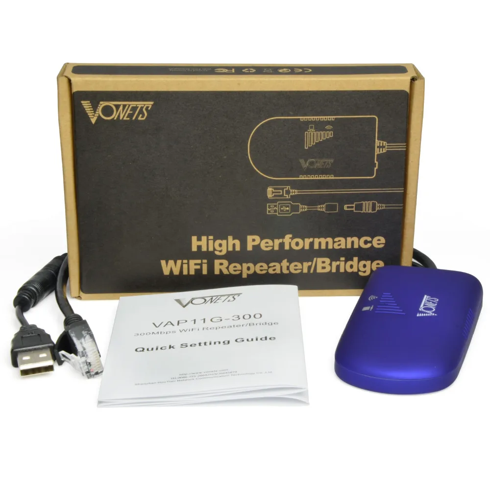 VONETS Wifi Bridge Portable Wifi Repeater/Bridge/Router Modes Multi-Functional AP Signal Booster Wifi Hotspot Extender Amplifier