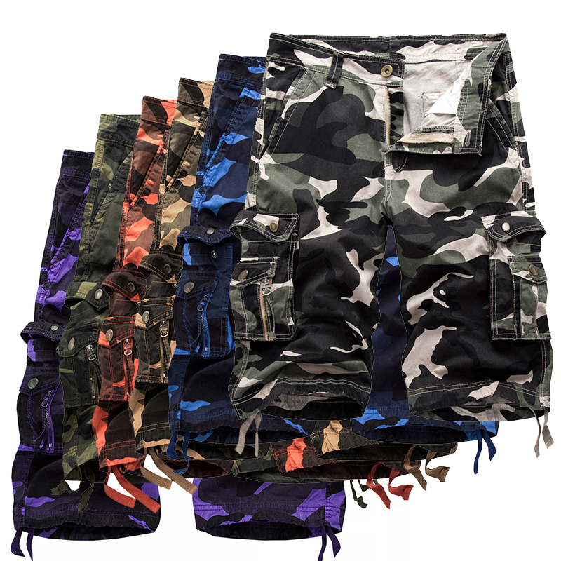 2024 sommer Military Camo Cargo-Shorts Mode Camouflage Multi-Tasche Homme Armee Casual Shorts Bermudas Masculina Plus größe 40