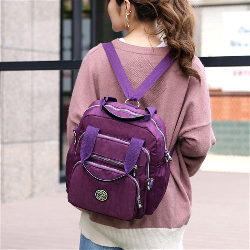Mode Frauen Wasserdichte Nylon Rucksack Koreanische Stil Designer Schulter Schule Tasche Freizeit Rucksack Für Mädchen Reise Mochilas