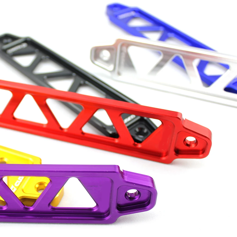 Soporte de sujeción de batería de coche de aleación de aluminio R-EP, soporte de amarre de batería Universal compatible con Honda Civic EK EG 2002-2005