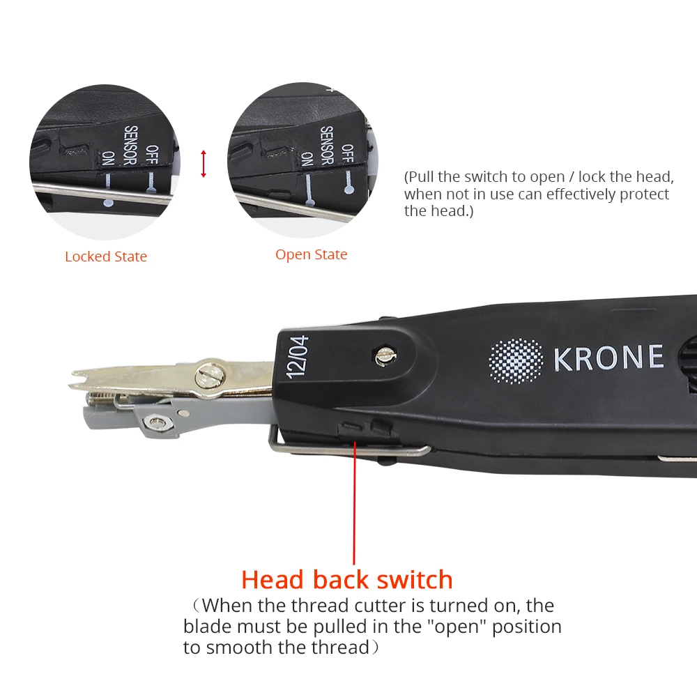 TISHRIC Krone RJ45 Crimper Chuyên Nghiệp LSA-Plus Viễn Thông Điện Thoại Dây Cáp RJ11 Quang Đấm Xuống Dụng Cụ Đóng Đnh Mạng Bộ