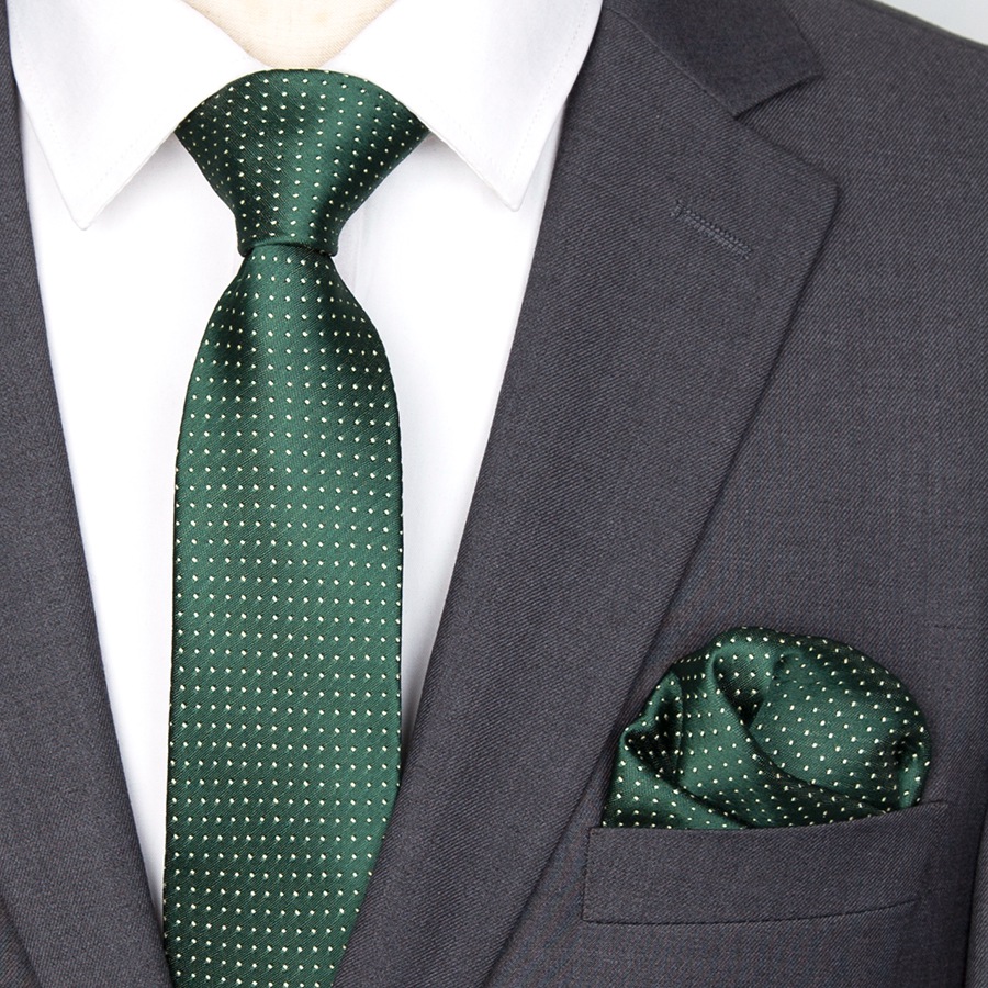 XGVOKH 男性ネクタイネクタイセットファッション結婚式のネクタイ男性ハンカチネクタイドットストライプ Gravata ジャカードネクタイソーシャルパーティーアクセサリー