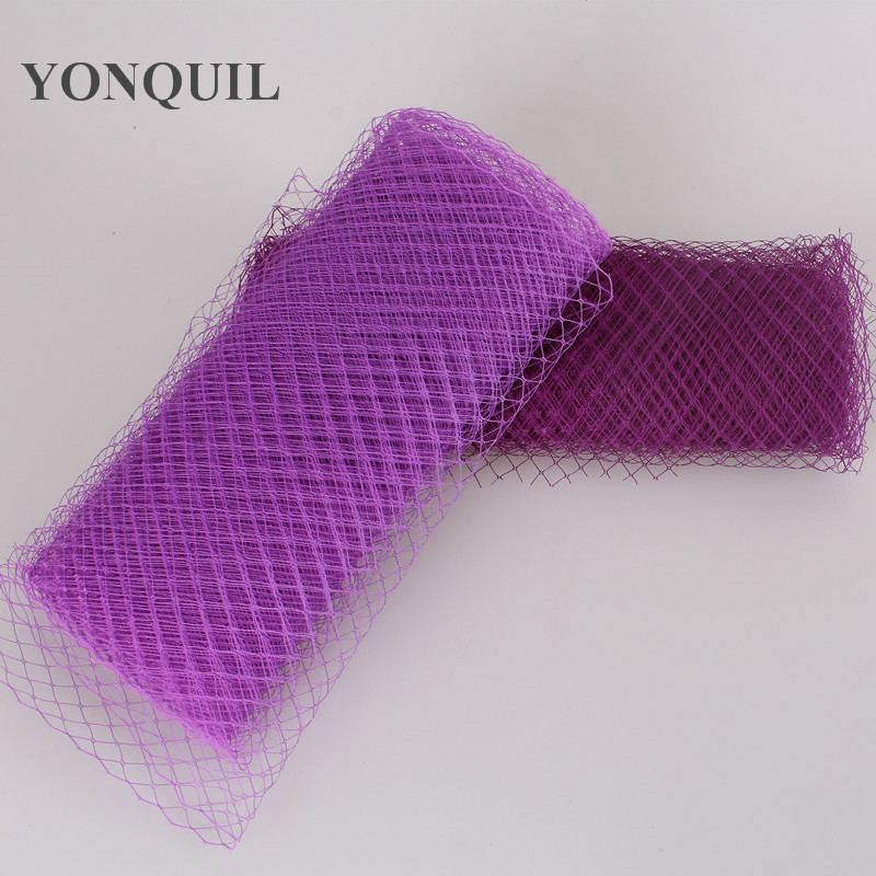 25 cm rosa birdcage véu rede velling millinery véu tecido diy para mulheres fascinator base material chapéu 10 quintal/lote