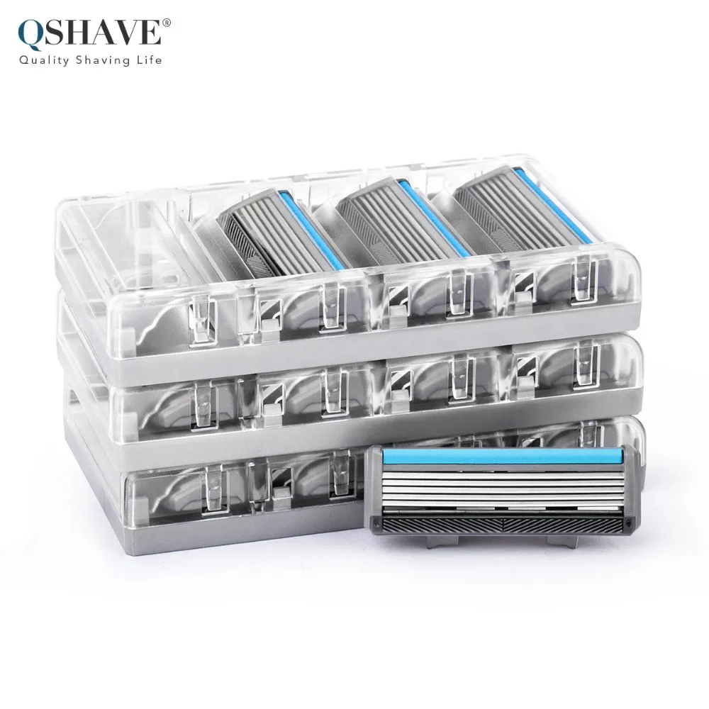 Qshave Đen Người Nhện Spider Man Dao Cạo Râu Đức X5 Lưỡi Dao Với Tông Đơ Cắt Lưỡi Dao, 4 & 8 & 16 Hộp Mực Lựa Chọn