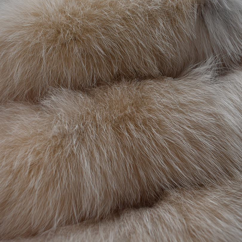 Women's Detachable Hooded Jacket, Real Fox Fur Pocket, Long Vest, Fashion, Thick, Warm, Detachable, Deformation