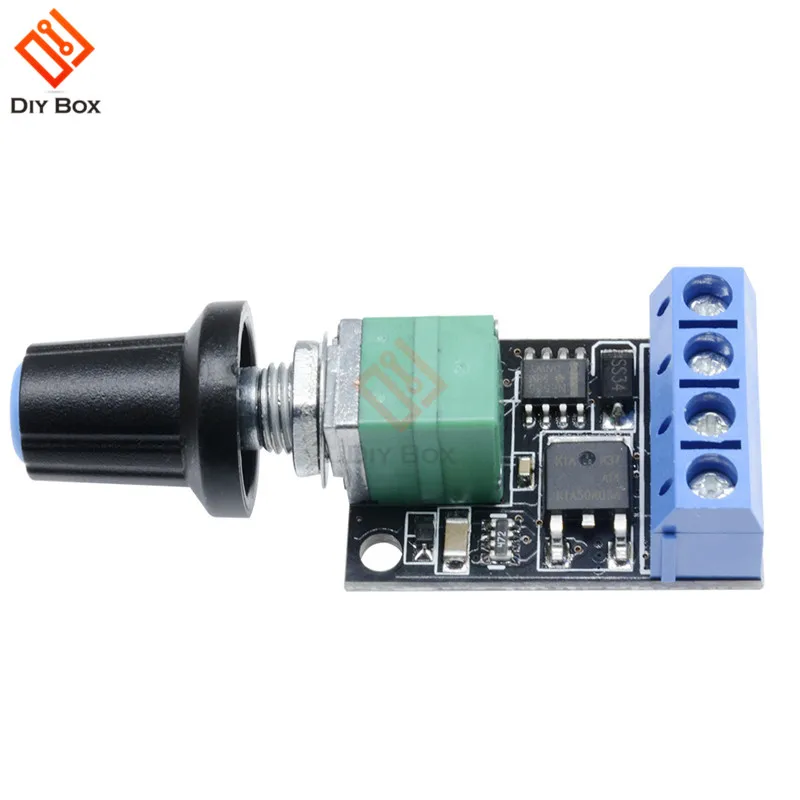 Regulador de velocidad del Motor de CC PWM, controlador de velocidad continuo, regulador LED de atenuación 5V-16V 10A, interruptor de banda de linealidad Ultra alta