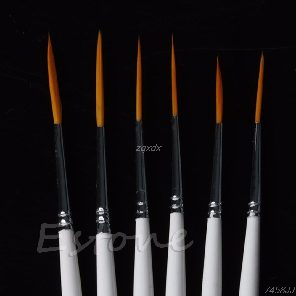 Лидер продаж, 6 шт./компл. нейлоновая круглая кисть для покраски с крючком