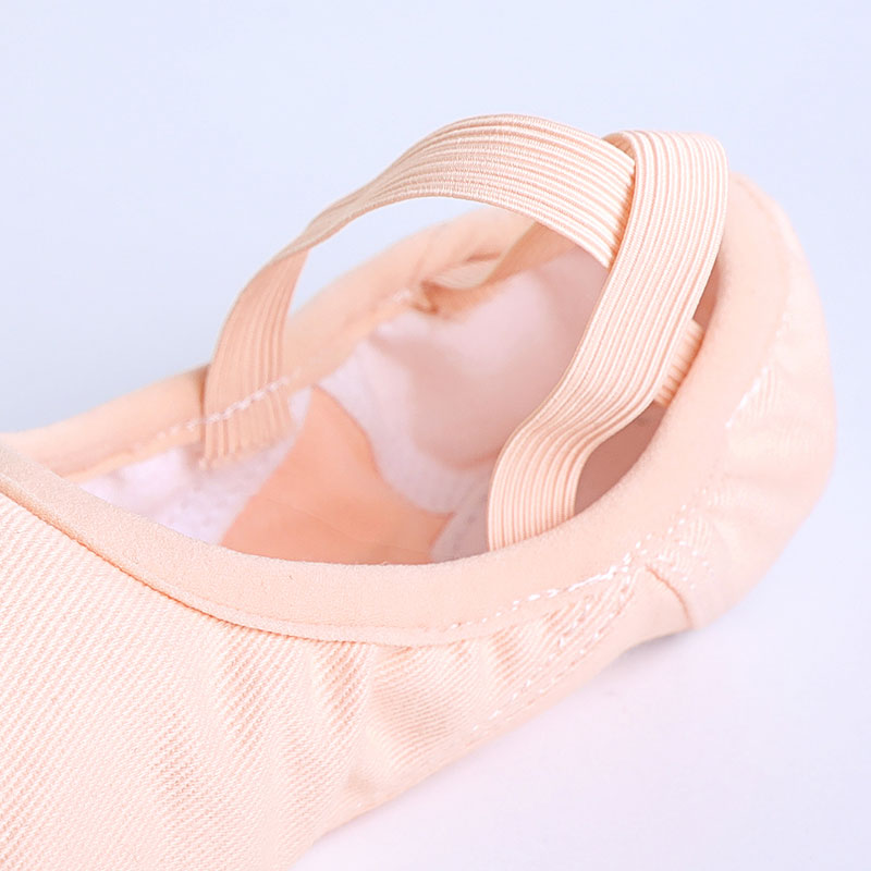 Đôi Giày Ballet Nhảy Giày Nhảy Múa Dép Ba Lê Đế Đơn Dây Giày Vải Co Giãn Nữ Thun Giày Khiêu Vũ