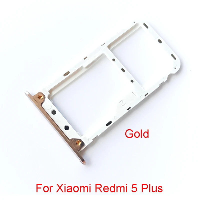 新しい Xiaomi Redmi 5 プラス SIM カードスロットトレイホルダーアダプター交換スペアパーツ
