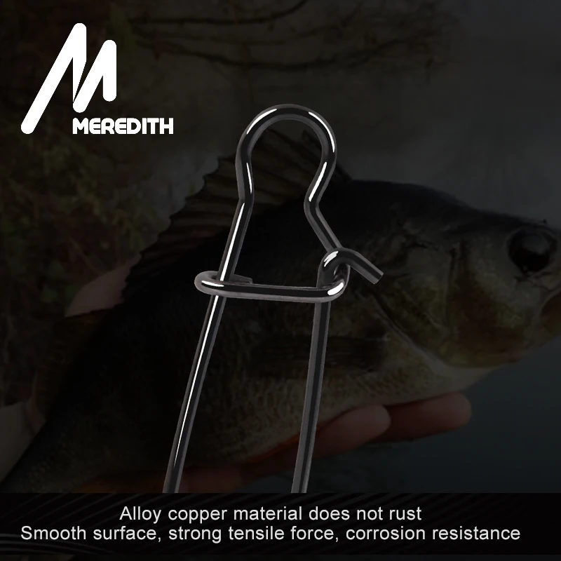 Meredith 50 Con Thép Không Gỉ Câu Cá Đầu Nối Nhanh Móc Khóa Tích Tắc Xoay Vòng Kim An Toàn Khóa Hít Câu Cá Tiện Dụng Cụ Tích Tắc