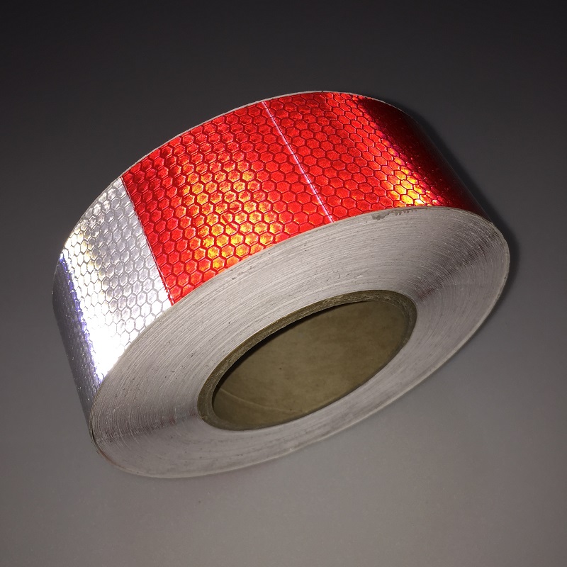 10 cm * 1 m, hohe Sichtbarkeit, selbstklebendes PVC-Reflektor-Sicherheitsband, Straßenverkehr, Baustelle, reflektierender Schild-Aufkleber
