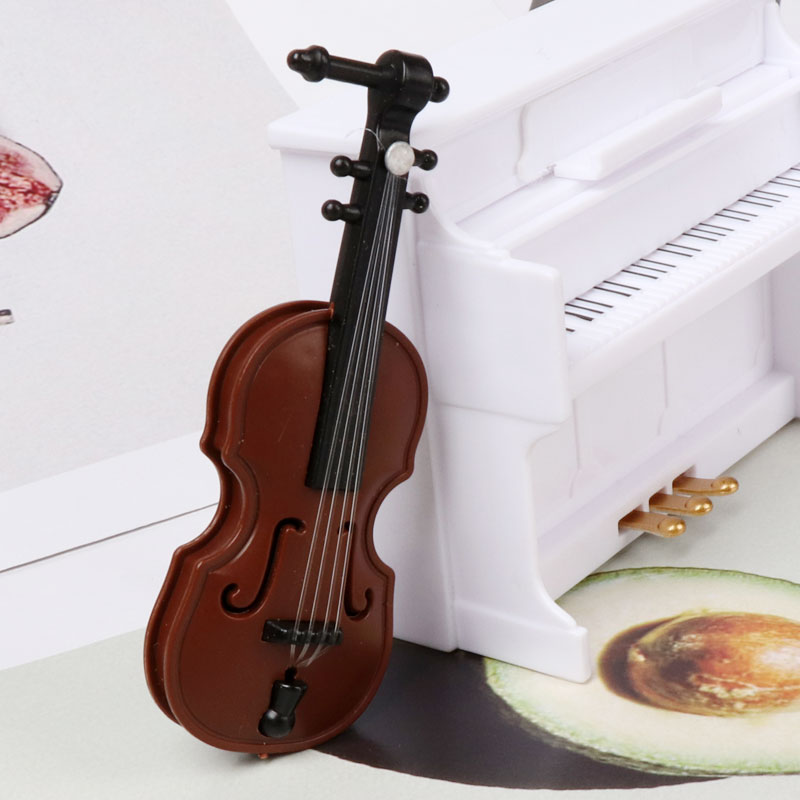 Accessoires pour maison de poupée, violon Miniature, guitare, Instruments de musique, Mini accessoires, modèle de jouet, meubles pour maison de poupées Ob11, 1/12