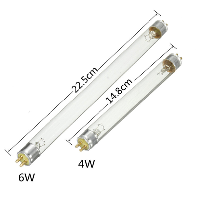 T5 4 ワット/6 ワット UV 消毒ランプチューブ紫外線滅菌ランプライトブルー滅菌電球キルダニエリミネーター