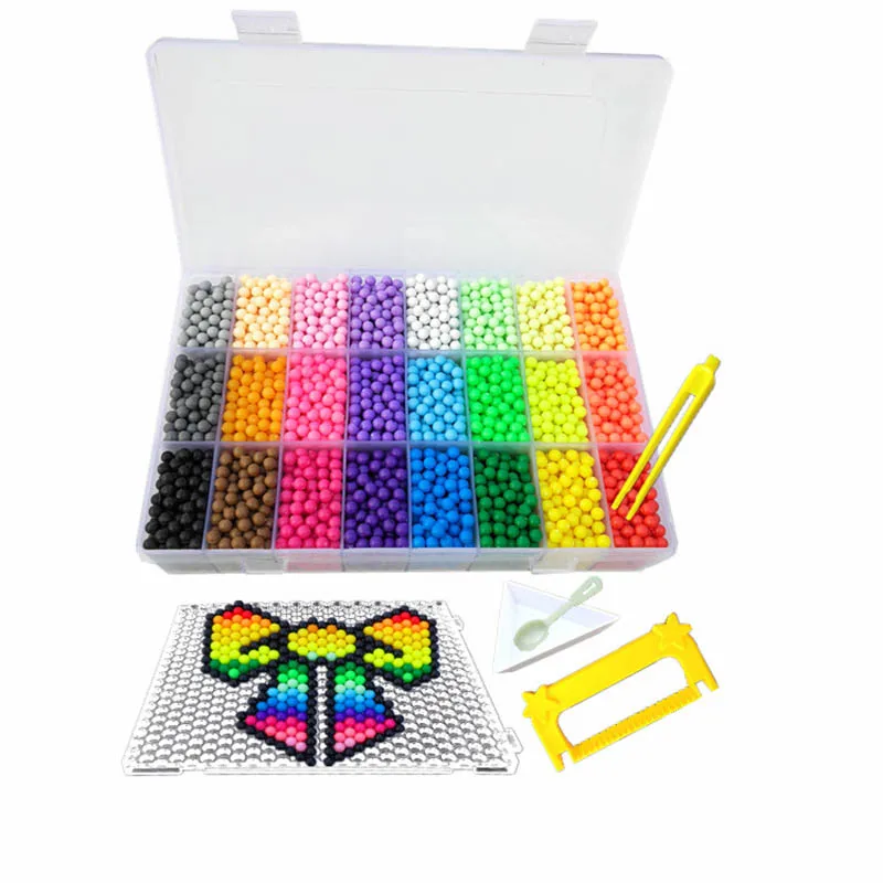 ลูกปัดปริศนาคริสตัล DIY สเปรย์น้ําลูกปัด perlen ชุดเกม 3D handmade magic ของเล่นเด็ก Water Mist Magic ลูกปัด
