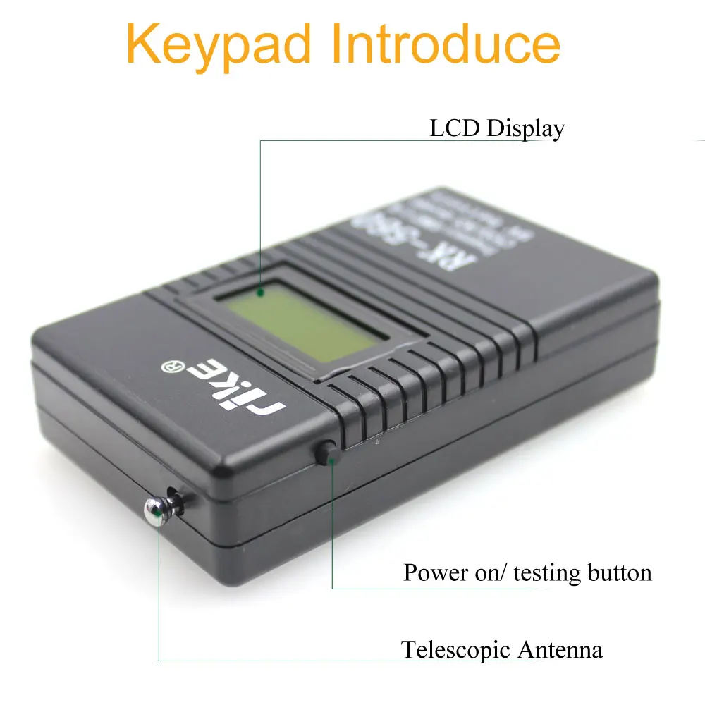 Contador de frecuencia RK-560 50MHz-2.4GHz Probador de frecuencia portátil RK560 DCS CTCSS Medidor de radio
