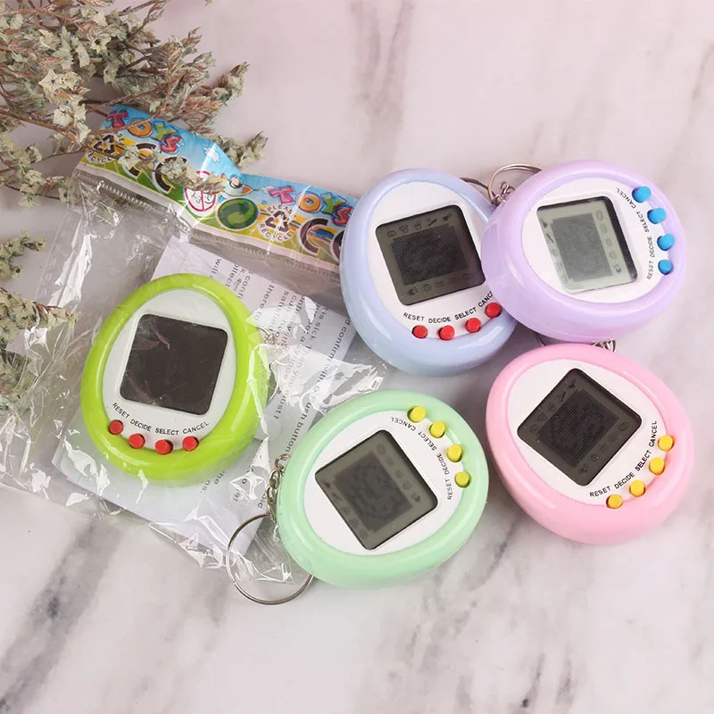 Tamagotchi Mini Elektronik Hewan Peliharaan Virtual 90S Nostalgia Jaringan Virtual Mainan Hewan Peliharaan Hadiah Gantungan Kunci Lucu Mainan Hewan Peliharaan Hadiah Natal