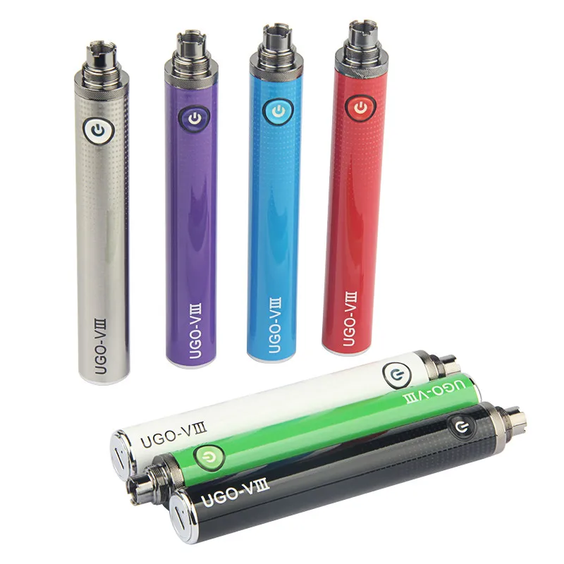 Cargador de paso Micro USB Evod de 510 hilos, cigarrillo electrónico de 1300mAh UGO V3 V III EGO T, batería para atomizador Vape