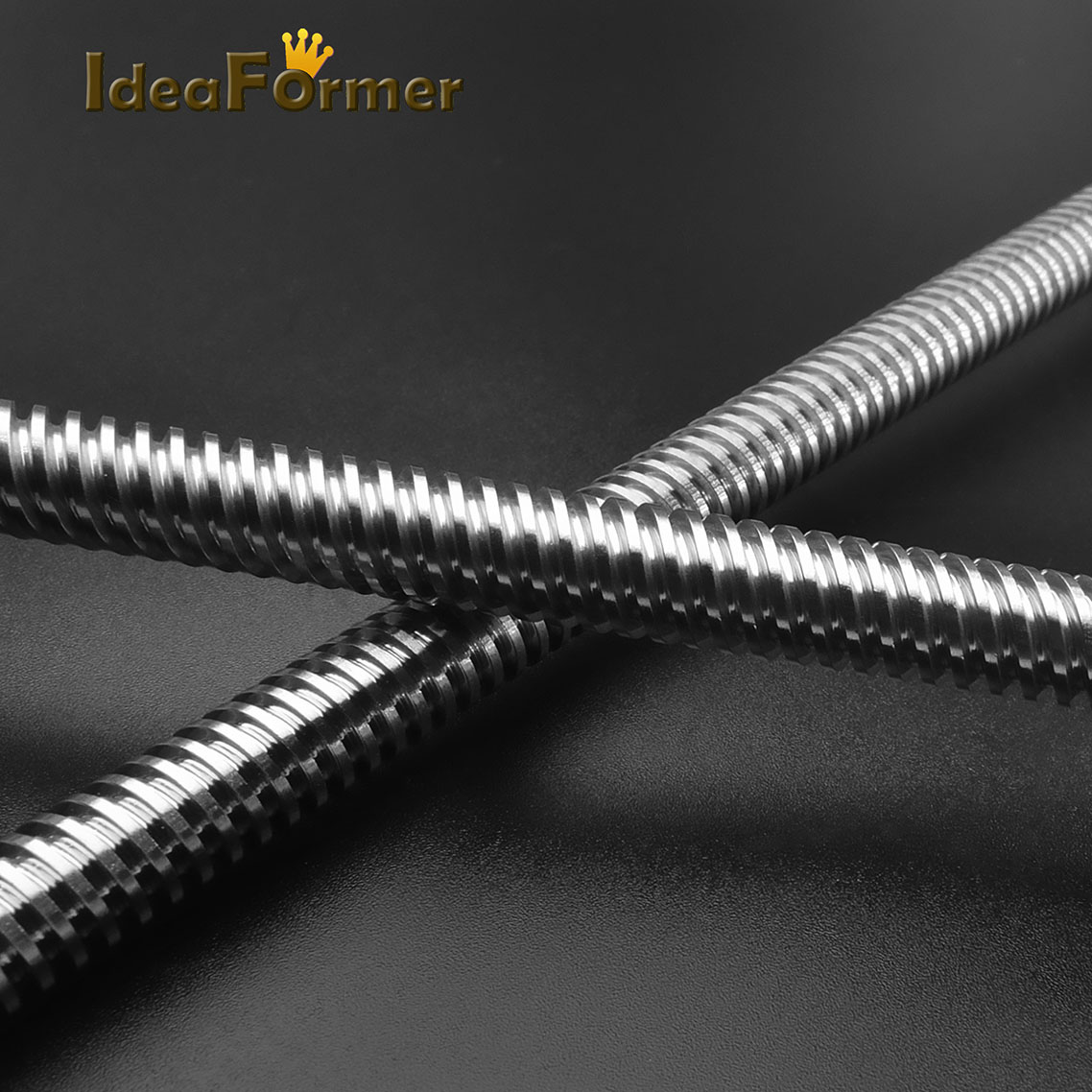 Tornillo de avance T8 OD 8mm plomo 4mm/2mm/8mm paso 2mm longitud 200mm 250mm 300mm 350mm 400mm 450mm 500mm con tuerca para piezas Reprap 3D