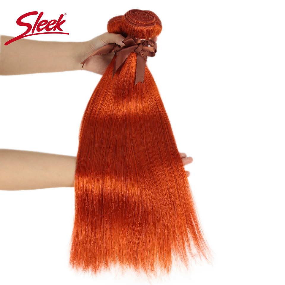 Kiểu Dáng Đẹp Brasil Thẳng Tóc Cam Và Đỏ Tóc Vàng Màu Tóc Dệt Lưng 8 Đến 28Inch Remy Tóc cho Nữ Màu Đen