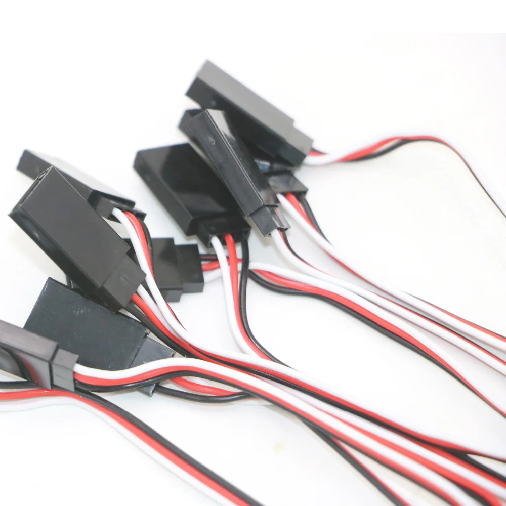 10 Cái/lốc 10Cm 15CM 30CM 50CM 100CM RC Servo Dây Nối Dài Cáp Dây 150Mm dẫn JR Bán Buôn