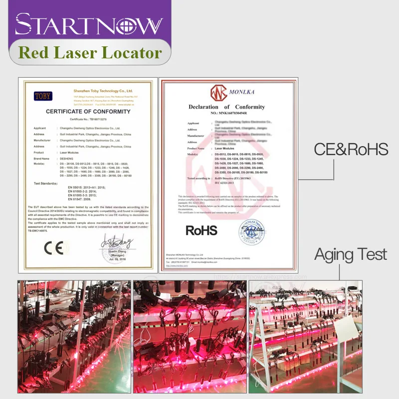 Light Red Cross Positioner 660nm 100 mw โมดูลเลเซอร์ไดโอดโฟกัส Beam Cross Laser Locator สําหรับงานไม้แกะสลักเครื่อง