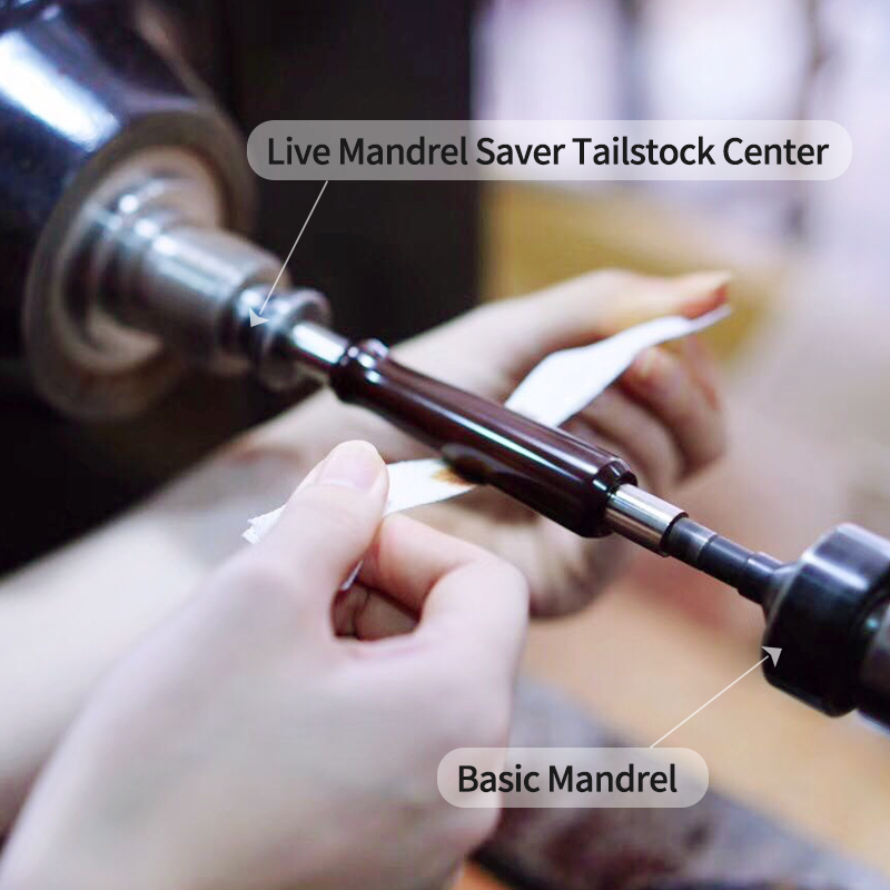 Herramientas para hacer bolígrafos, protector de mandril MT1 o MT2 para mandril cónico Morse opcional, herramientas de torneado de centro vivo para carpintería, accesorio de torno