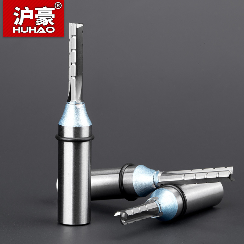 HUHAO 12.7mm 3 Sáo TCT Cắt Tỉa Thẳng Xay Cắt Cho MDF Gỗ Dán Ván Cứng Khoan Gỗ Khắc Router Bit endmil