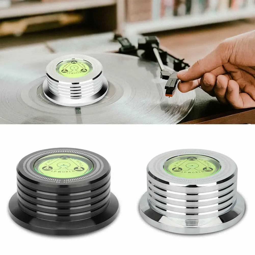 1 Chiếc 60Hz Cho LP Ghi Hình Ổn Định Đa Năng Phông Ghi Bàn Xoay Nhôm Cầu Thủ Có Cấp Độ Ổn Định Kẹp Hợp Kim Trọng Lượng