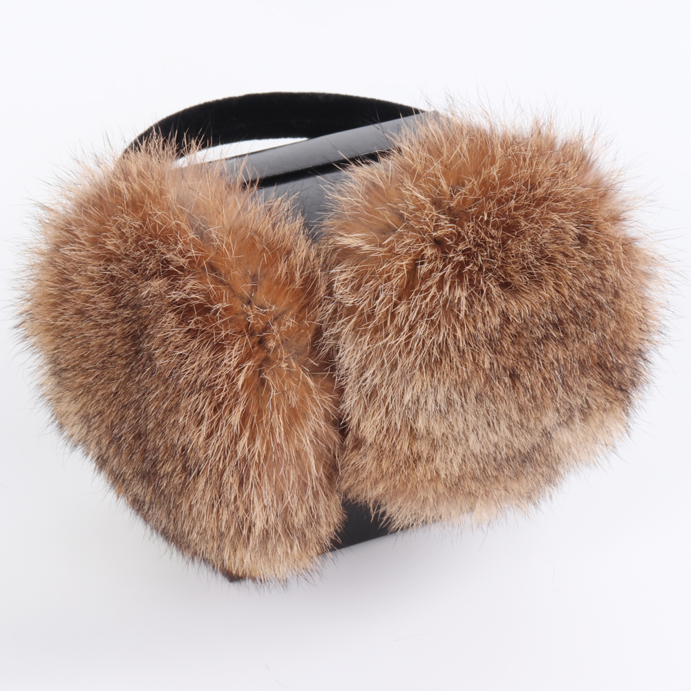 ใหม่มาถึงผู้หญิงฤดูหนาวขนสัตว์กระต่ายจริง Earmuffs หญิง WARM Plush กระต่ายขนสัตว์ Earflaps ความร้อน Lady ขนสัตว์กระต่ายธรรมชาติ Earmuff