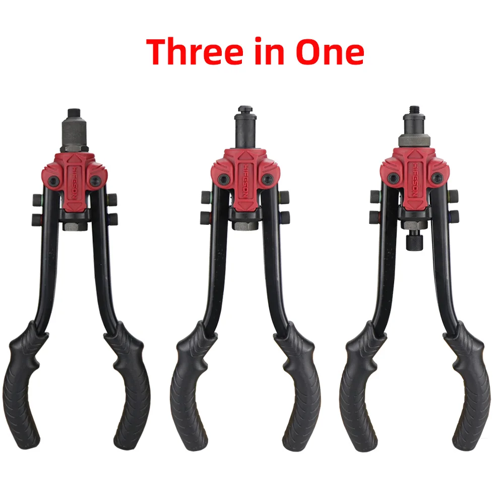 HIFESON 619 3 Trong 1 Đa Chức Năng Hướng Dẫn Sử Dụng Ram Súng Đinh Tán Hạt Súng Đinh Tán Súng Reaming Súng 90 Chiếc M3-M10 Hạt 50 Chiếc Đinh Tán Bộ