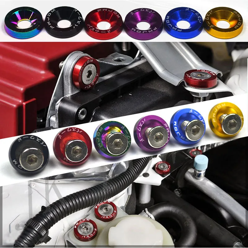 Đa Năng 10 Chiếc M6 Xe Tạo Kiểu Sửa Đổi JDM Miếng Dán Miếng Dán Mật Khẩu Fender Máy Giặt Biển Tia Tự Động Phụ Kiện