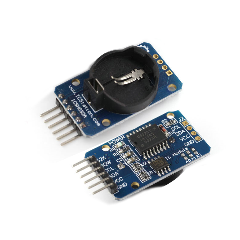 Módulo DS3231 AT24C32 IIC Módulo de reloj de precisión Módulo de memoria DS3231SN Mini módulo DS3231 en tiempo Real 3,3 V/5 V para Raspberry Pi