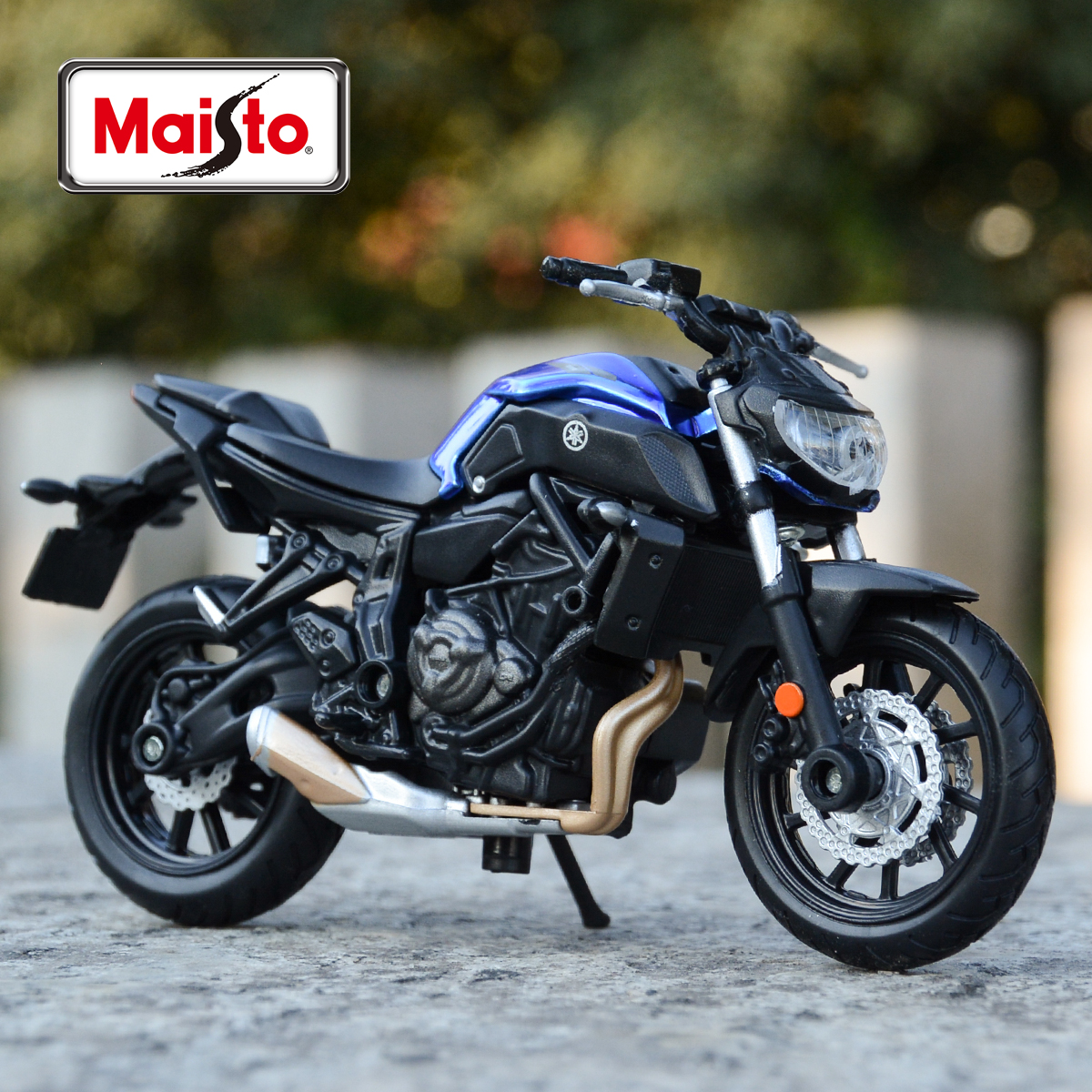 Maisto 1:18 2018 Yamaha MT07 vehículos estáticos fundidos a presión pasatiempos coleccionables juguetes modelo de motocicleta