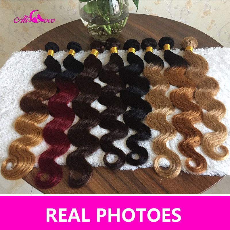 Ali coco-ブラジルのバッチ織り,100% 天然レミーの髪,巻き毛,織り,8〜30インチ,3/4個