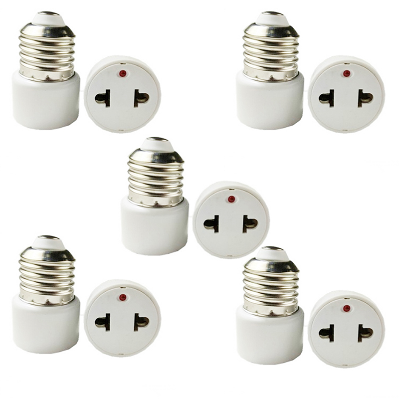 1/5 sztuk E27 podstawa lampy wtyczka US/EU uchwyt żarówki oprawa oświetleniowa podstawa żarówki Adapter konwerter gniazdo lampy akcesoria oświetleniowe