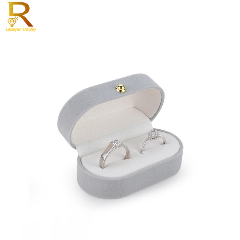 กํามะหยี่ Trinket กล่องกล่องแหวนเครื่องประดับแหวนคู่ BoxJewelry กล่องงานแต่งงานของขวัญกล่อง Joyeros Organizador De Joyas