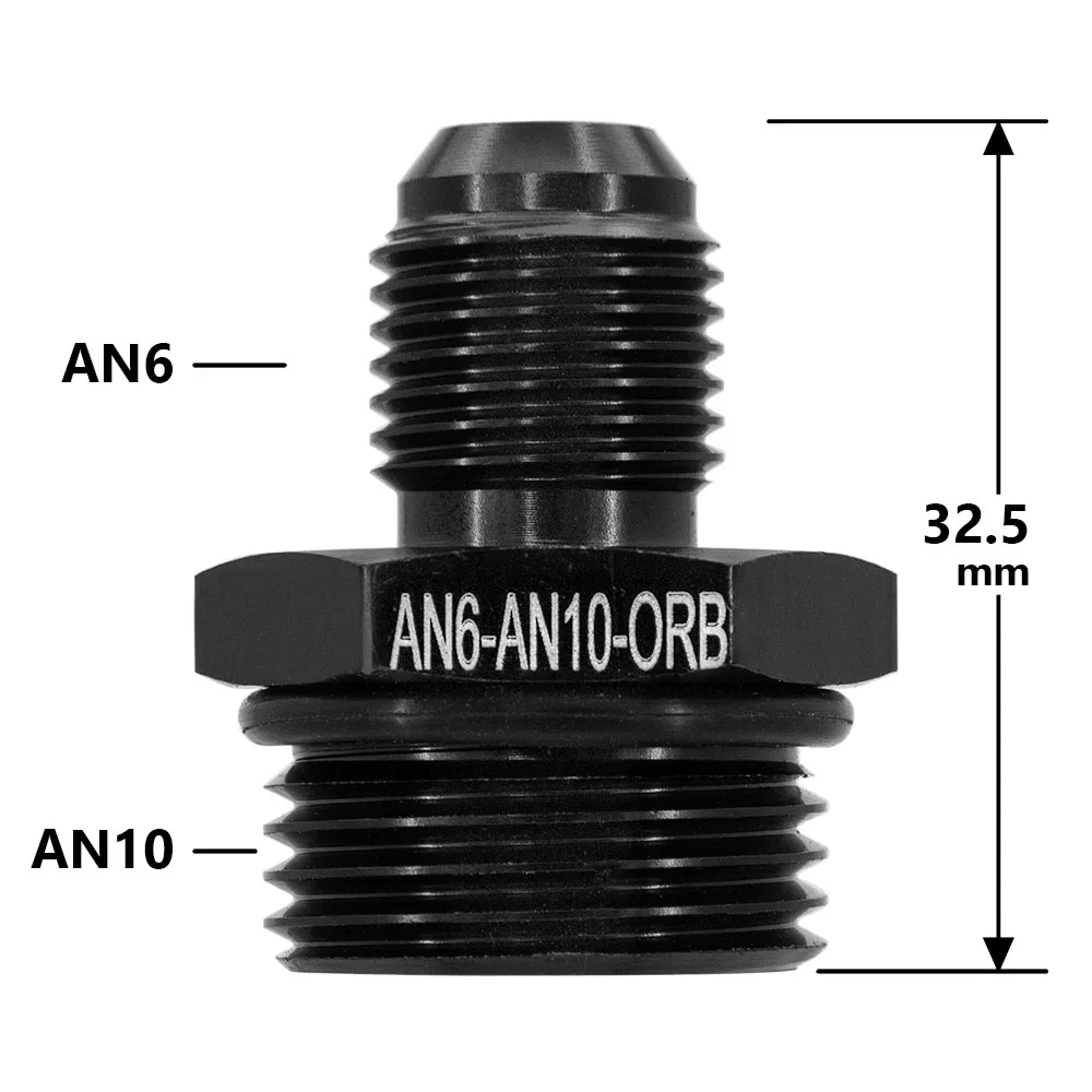 1 Chiếc Hợp Kim Nhôm AN6 8 10 12 Đến Một Để M14 M16 M18x1.5 Hệ Mét Nhiên Liệu Vòi Adapter Ống Ren lắp Treo Xe Ô Tô Làm Mát Hệ Thống