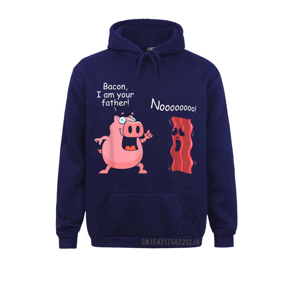 Bacon I Am Your Dad Funny Bacon Hoody Kaus Pria untuk Normal Musim Dingin/Musim Gugur Hoodie Pakaian Fashion Lengan Panjang