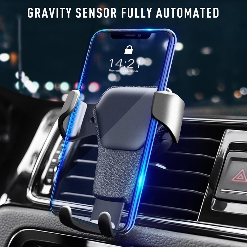 Schwerkraft Auto Halter Auto Air Vent Clip Halterung Mobile Handy Ständer Für Smartphone GPS Unterstützung Für iPhone 15 14 13 Xiaomi Samsung Telefon