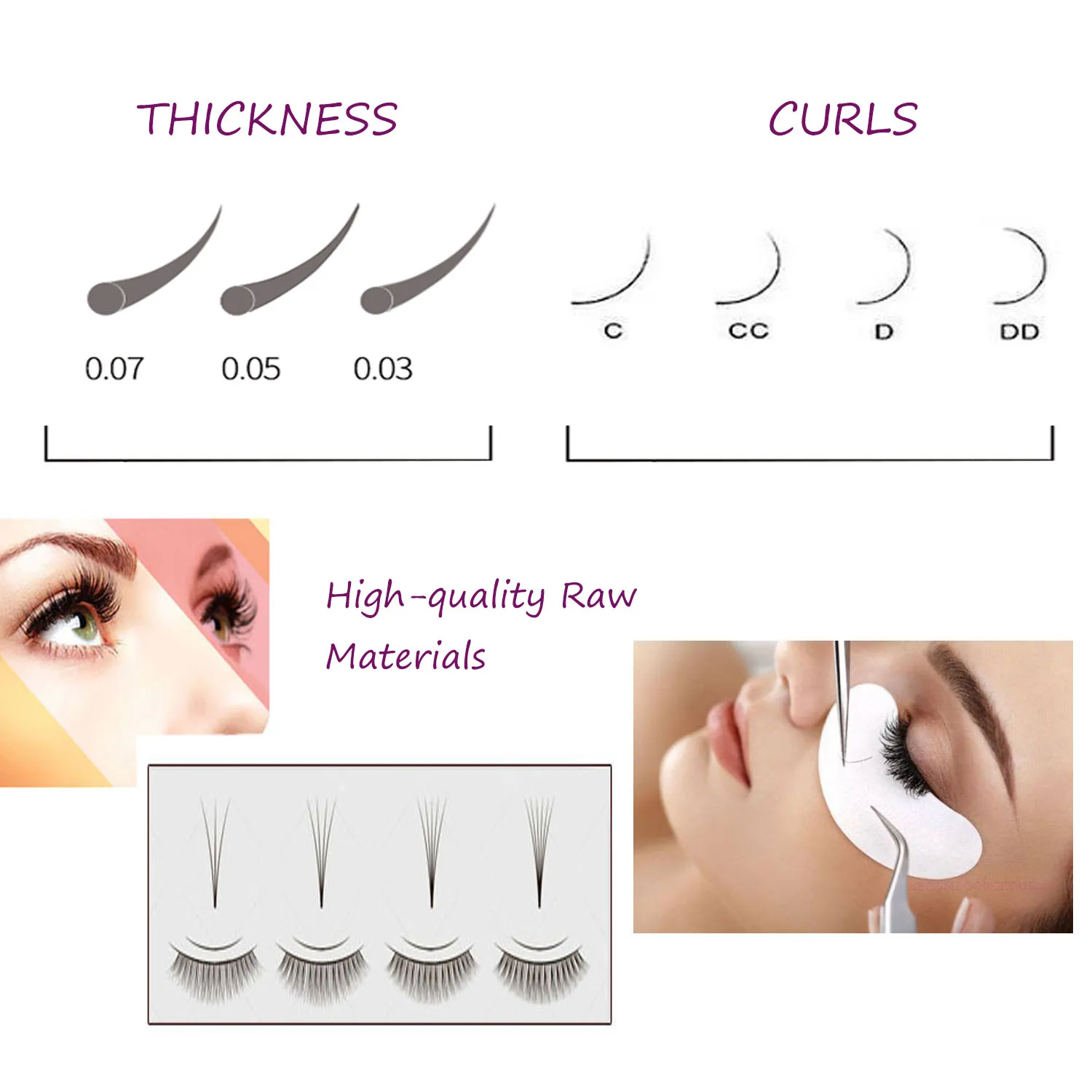 TDANCE EasyพัดลมขนตาBloom Eyelash Extensionความหนา 0.05 0.07 AustomaticดอกFastพัดลมSelf-ทำแฟนVolume Lashes