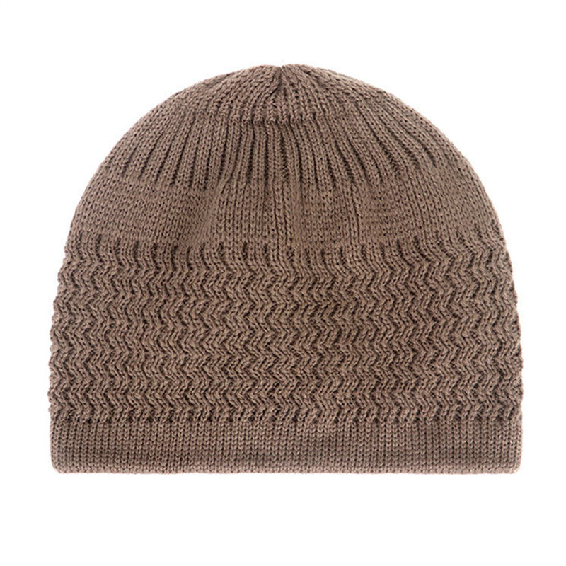 Áo Dệt Kim Hồi Giáo Nam Cầu Nguyện Mũ Giữ Ấm Mùa Đông Nam Beanies Bộ Đội Hồi Giáo Ramadan Do Thái Kippah Homme Nón Nam Bọc mũ Đội Đầu