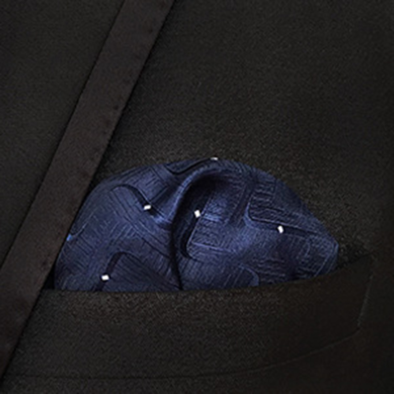GUSLESON moda męska jedwab Soild nadruk w kropki chusteczki Business Casual kwadratowe kieszenie chusteczka ślubne Hankies