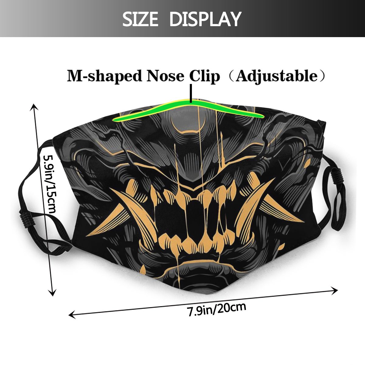 Erwachsene Oni Samurai Dämon Neueste Maske Avenging Herr Mascarilla Design Universal Waschbar Gesunde Mit PM 2,5 Filter