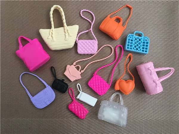 Ban Đầu Búp Bê Đa Hình Dạng Túi Decors Búp Bê Phụ Kiện Chất Lượng Búp Bê Phần Da Bò Đen Trắng Màu Cam Búp Bê Túi Decors