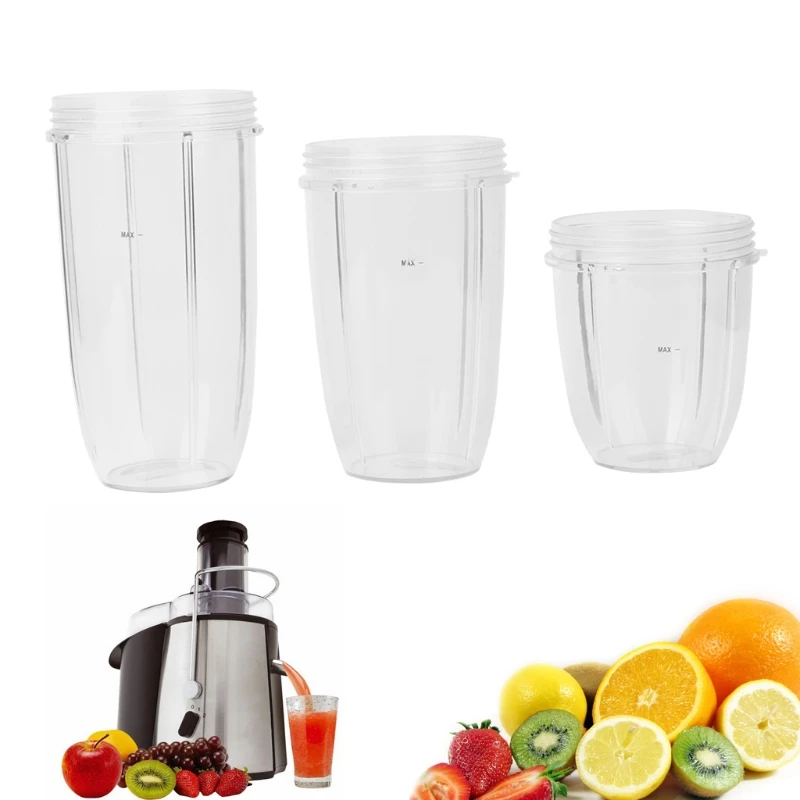Máy Ép Ly Cốc Rõ Ràng Thay Thế Cho NutriBullet Nutri Viên Đạn Máy Ép 18/24/32OZ Thả Tàu No28