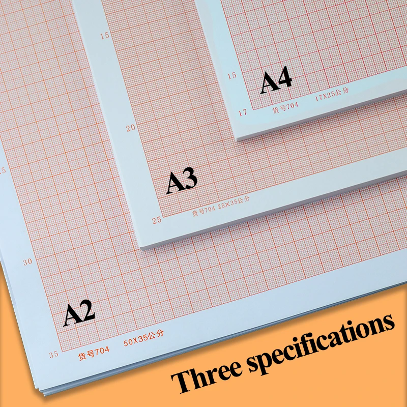 A4/A3/A2 Graph Logarithmic Paper Standard Coordinate Paper Drawing Paper Manuscript Drafting Calculatio Special For Design
