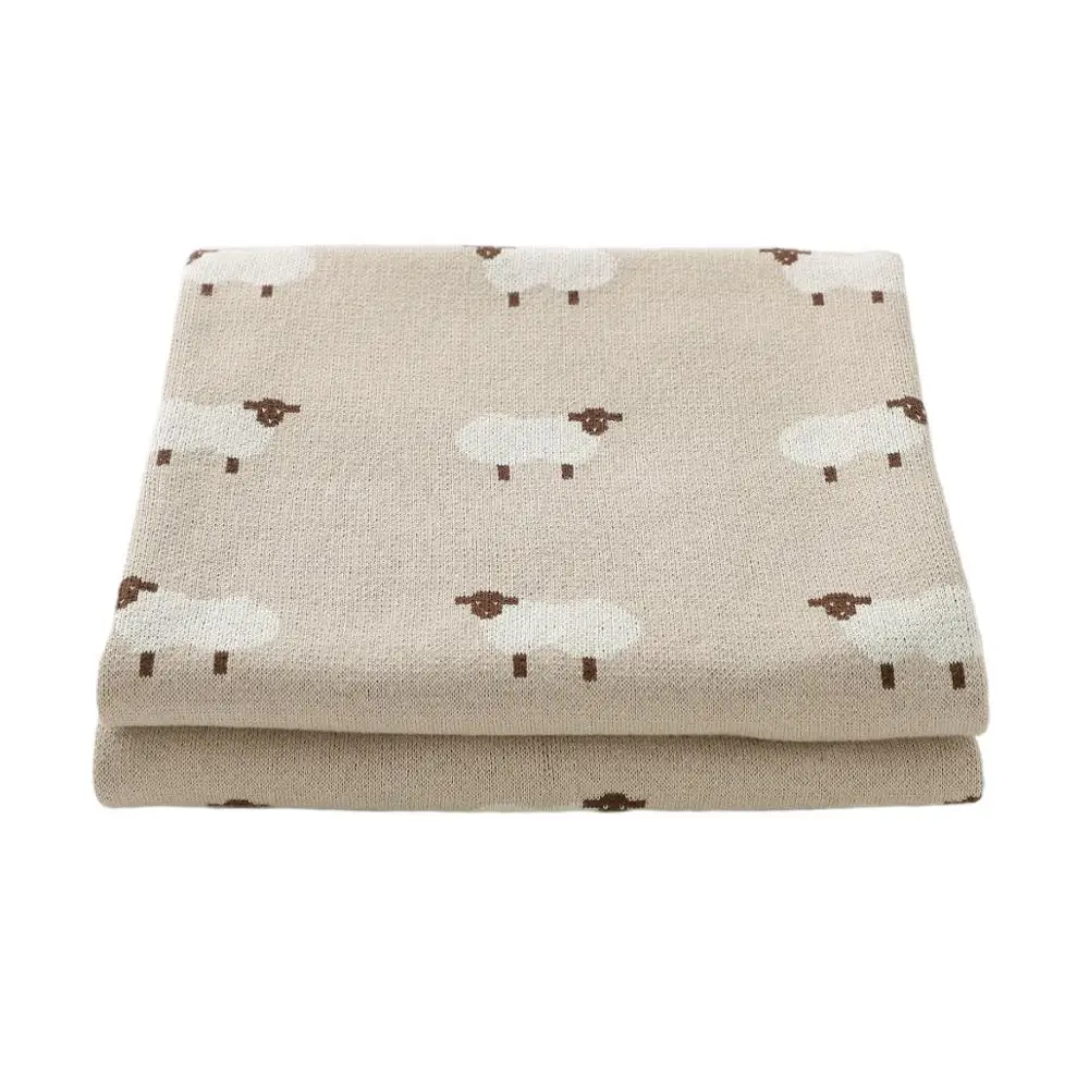 아기 담요 신생아 Swaddle Wrap 100*80 CM 코튼 니트 유아 어린이 유모차 침구 이불 슈퍼 부드러운 어린이 액세서리