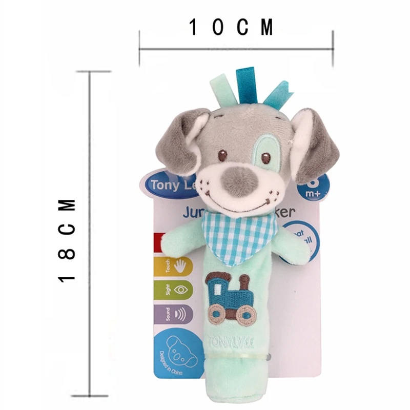 เด็กใหม่สัตว์ Hand Bell Rattle Soft Rattle ของเล่นทารกแรกเกิดการศึกษา Rattle โทรศัพท์มือถือของเล่นเด็กน่ารักตุ๊กตา Bebe ของเล่น 0-12 เดือน